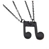 RICHARD-911 Collar Para Parejas Cadena Nota Musical Joyería Pareja Canción