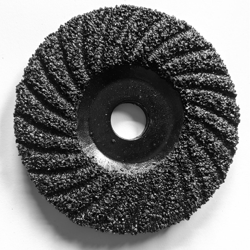 5pcs ZEC SIC Turbo Grinding DISC W/Plastic Back for Concrete/Masonry