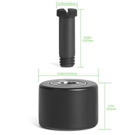 Cutetool (2set) Upgraded 3037PAS Belt Sander Pulley Bearings, Compatible with Astro Pneumatic Tool 3037 Belt Sander Pulley Bearing Assembly, Steel Construction