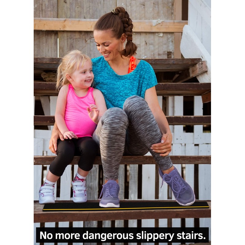 6”x30” Non-Slip Stair Treads Outdoor – (10-Pack) Reflective Anti-Slip Tape