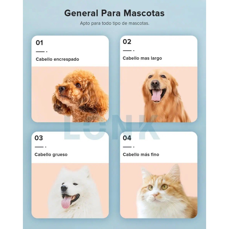 Máquina Rasuradora Cortadora Pelo Para Perros Y Gatos Lonk