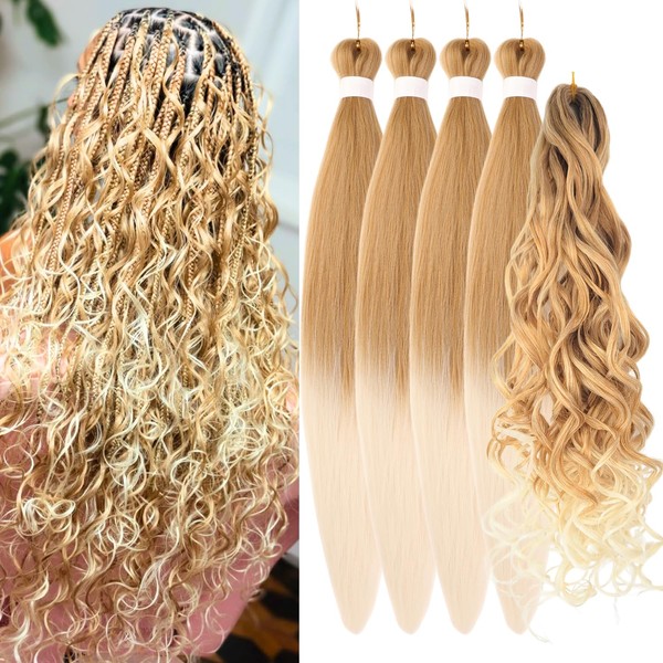 Honey Blonde to Blonde Braiding Hair For Boho Braids Ocean