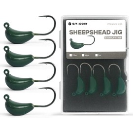 Sheepshead Jigs, Standup Style Jigheads with 4~10PCs, 3X Strengthened Hook Equipped with 1oz for Saltwater Fishing