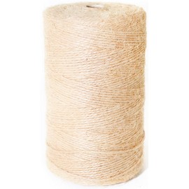 PUGPAW 2MM Natural Jute Twine String — 1100Ft Brown Durable Jute Rope, Used for Hand Crochet, Climbing Plant, Gardening Flowers, Home Decorations, Art Crafts Gift Packaging, Weddings, Christmas