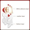 Duduwanzis Christmas Santa Switch Sticker, Decorative Foam Wall Decal, Red,