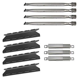 Replacement Parts for Kenmore 146.16142210, 146.16132110 Gas Grill, Burner Covers Flame Tamers, Crossover Tubes & Grill Burner Replacement for Kenmore 146.16133110, 640-03982839-7, 146.16222010 Grill