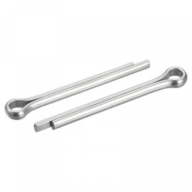uxcell Split Cotter Pin, 5mm x 45mm Stainless Steel Clip Fastener Fitting for Automotive, Mechanics, Silver Tone, 5Pcs