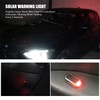 Toulifly Solar Power Car Alarm LED Light, Red, Remote Control,