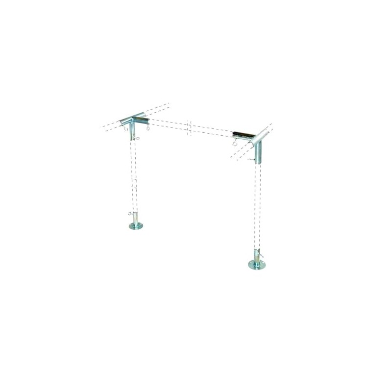 Square Booth Leg Extension Fittings for Flat Top Canopy and