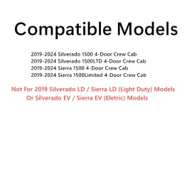 NAGD Fits 19-24 Silverado Sierra 1500 Crew Cab Passenger Right Rear Door Window Glass