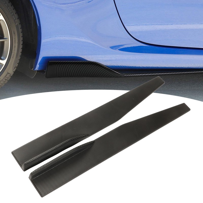 2PCs Side Skirt Winglet Carbon Fiber Style Universal Car Side