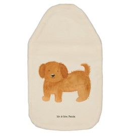 Mr. & Mrs. Panda Hot Water Bottle Dog Fluffy – Gift, Heat Cushion, Dog Mum, Cuddly, Hot Water Bottle with Cover, Dog Owner, Hot Water Bottle Cover, Animal Lovers, Children's Water Bottle, Dog Love