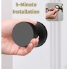 Mega Handles Privacy I Black Door Knob for Hallway, Closet