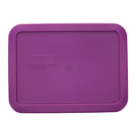Pyrex 7210-PC 3-Cup Thistle Purple Plastic Food Storage Replacement Lid, Made in USA - 2 Pack