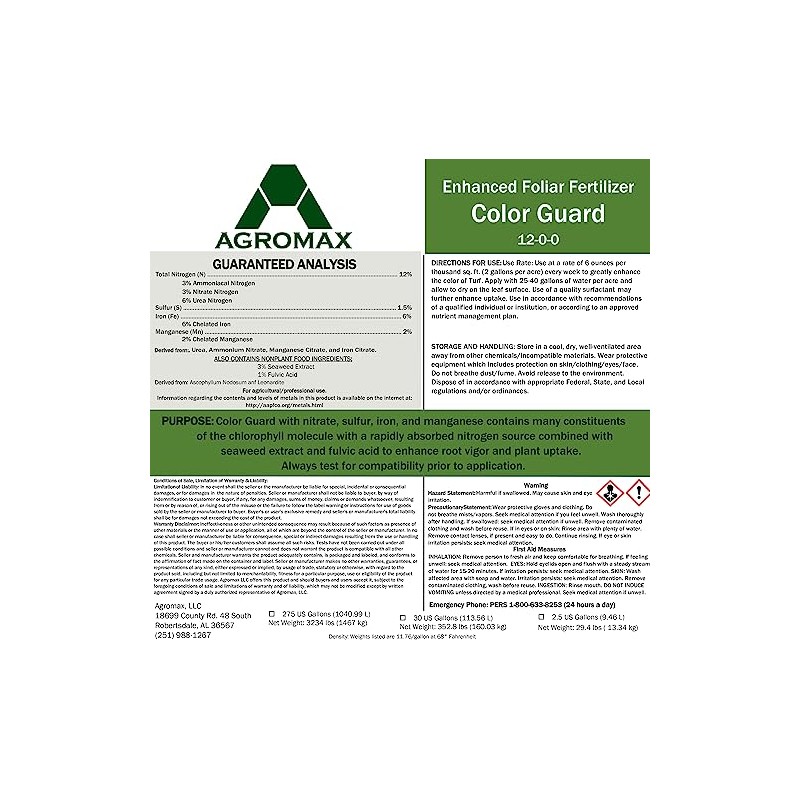 12 0 0 Color Guard (2.5 Gallons) by AGROMAX -