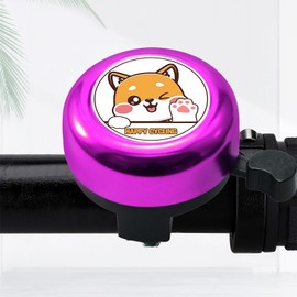 2 Stück Fahrradklingel Kinder,Klingel Kinderfahrrad,Fahrradklingel Mädchen,Kinder Fahrradklingel,für Kleine Fahrzeuge Wie Kinderfahrräder Und Laufautos Geeignet (Lila Löwe,Lila Welpe)