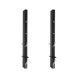 Mytee Products 30" Adjustable C Channel Pipe Stake for Flatbed Trailer Hauler (2 Pack)