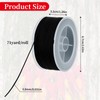 0.8mm 71 Yards Black Nylon Cord Satin String for Bracelet