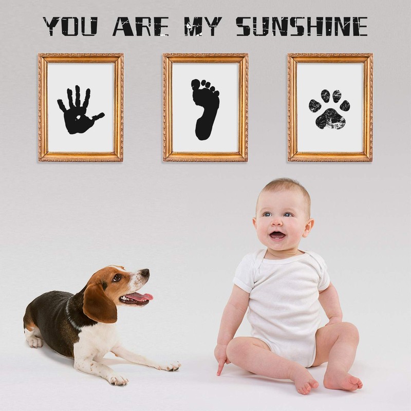 Ink Pad, 5x4'' Washable Non-Toxic Ink Stamp Pad for Baby