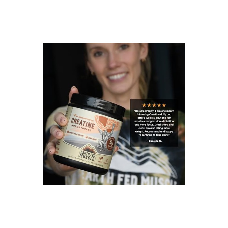 Earth Fed Muscle Transcend Creatine Monohydrate - 300g