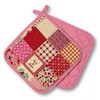 Kitchen Pot Holder Patchwork, Pink, 2 Pieces, PSA Category II,