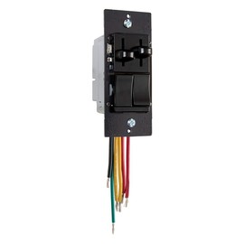 Legrand Pass & Seymour LSCLDC163PBK 450W LS Series Preset Dimmer Light Switch for Dimmable LED and CFL Bulbs Plus 1.6A Fan Control, Single Pole/3-Way, Black (1 Count)