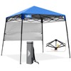 EAGLE PEAK 8x8 Pop Up Canopy Tent with Sidewall, Compact,