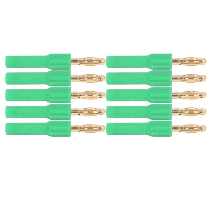 10Pcs Banana Plug 4.0mm Male to 2mm Female Connector 30V