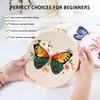 SHIPKEY 4 Sets Embroidery Kit, Cross Stitch Kit for Beginners,