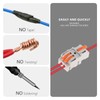 DIANN 10pcs Lever Wire Connectors 1 in 2 Out Circuit