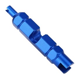 Keenso Bicycle Tyre Valve Removal Tool, Bicycle Aluminium Alloy Tyre Valve Disassembly Tool for Schrader/Presta/Presta Extender