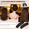 8 Pcs Flat Hair Clips for Women - Large Matte