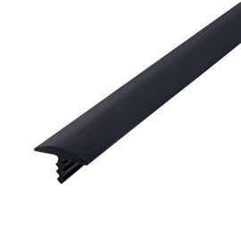Outwater Plastic T-molding 1/2 Inch Black Flexible Polyethylene Center Barb Tee Moulding 250 Foot Coil