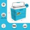 Pinnacle 10 Liter Insulated Cooler Lunch Box -Portable Camping/Picnic Hard