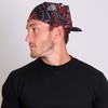Hot Leathers BAB1070 Red Paisley Skulls Bandana - 21X21