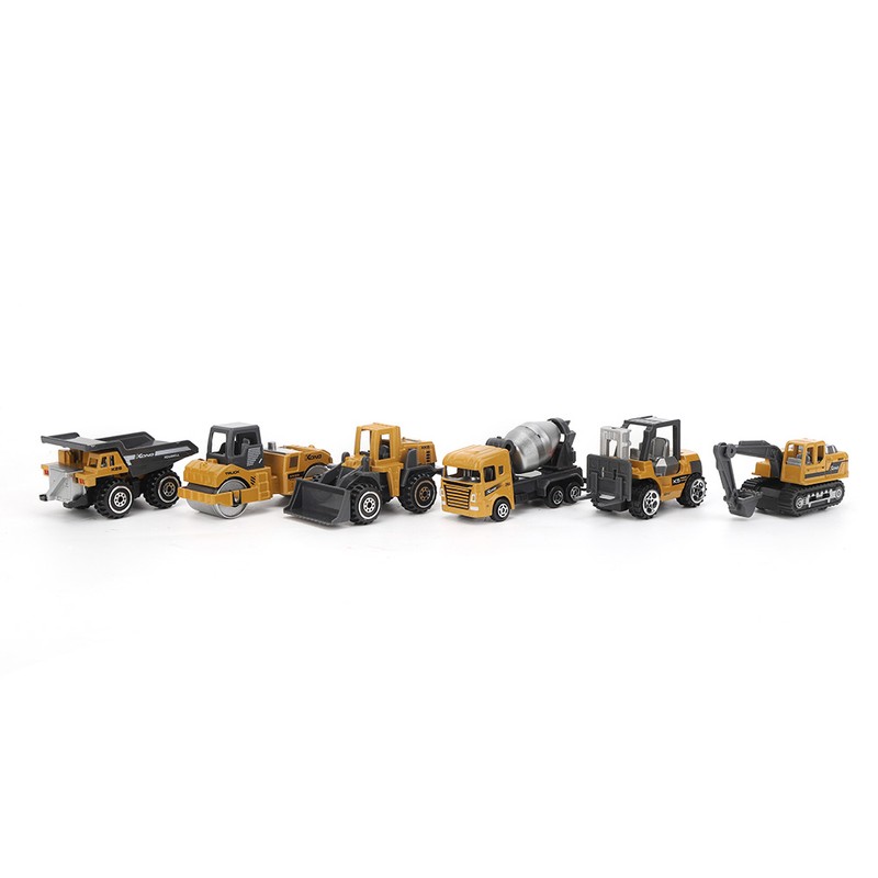 1/64 Mini Alloy Truck Engineering RC Car Toys Model Set