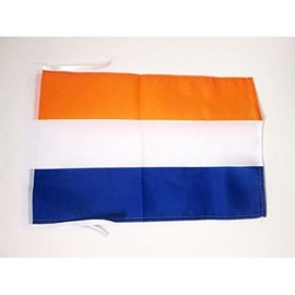 AZ FLAG The Netherlands Prince's Flag 18'' x 12'' cords - Prince of Orange - Dutch SMALL flags 30 x 45cm - Banner 18x12 in