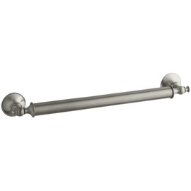 Kohler K-11872-BN Traditional 18" Grab Bar, Vibrant Brushed Nickel
