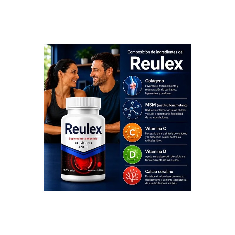 Reulex Frascos Colageno Msm Vitaminas Mas