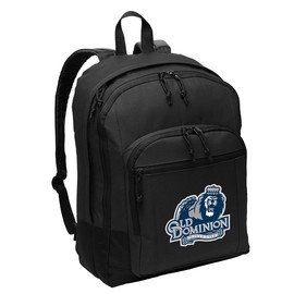 Old Dominion University Backpack - MEDIUM SIZE -Classic ODU Backpack - Laptop Sleeve -Lightweight - Durable (Black)