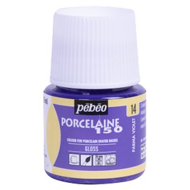 Pebeo Porcelaine 150 Ceramic Paint - Water-Based High-Gloss Color Paints for Porcelain, Premium Art Supplies, Non-toxic & Heat-Safe, 45 ml Bottle, Parma Violet