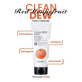 abón Facial Tonymoly Clean Dew Granada 180ml