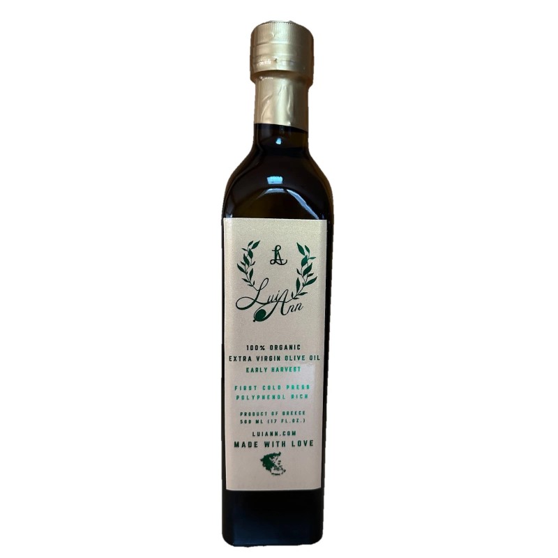 LuiAnn Unique Organic Extra Virgin Olive Oil Early Harvest First