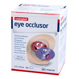 2 Cajas Parche Ocular Leukoplast 5.5 Cm X 7.6 Cm 30 Parches