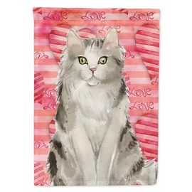 Caroline's Treasures CK3051GF Ragamuffin Cat Love Garden Flag, Red Mailbox Flag Decorative Yard Flag Banner Outside Patio Artwork Yard Flower Beds, Garden Size, Multicolor