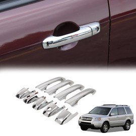 Tumukiw 9PCS Car Door Handle Decorative Cover Car Exterior Door Handle Cover Compatible with Honda Pilot 2003-2008 Car Door Handle Cover Protector Exterior Accessories
