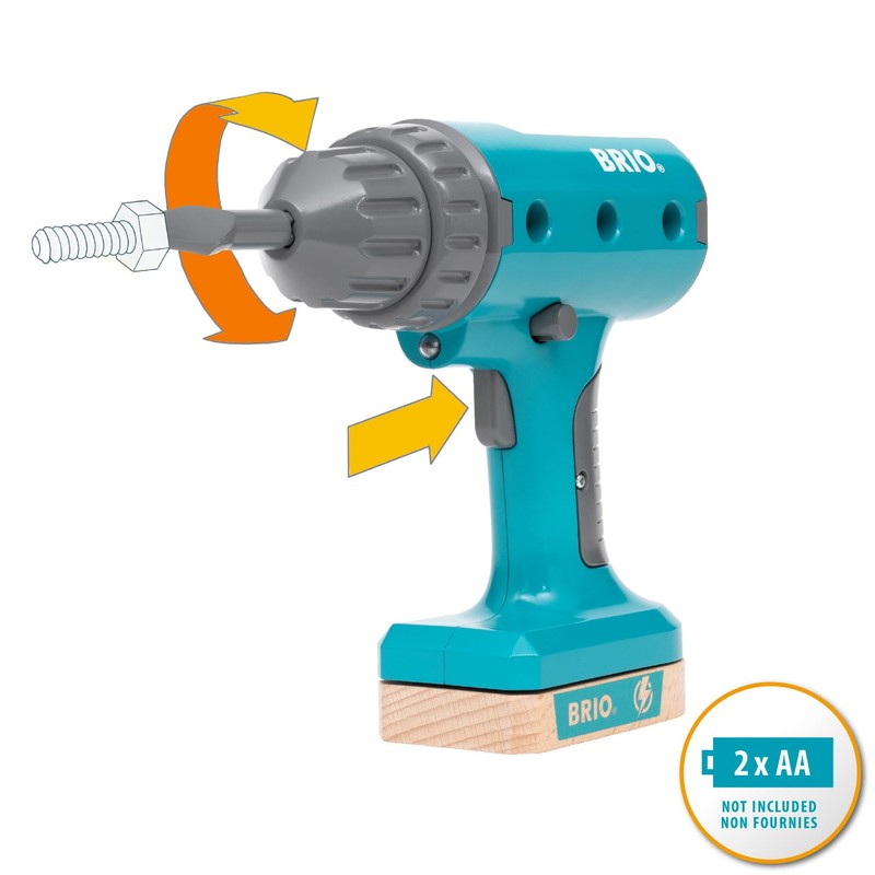 BRIO Builder Screwdriver Power Tool - Building and Construction Toys