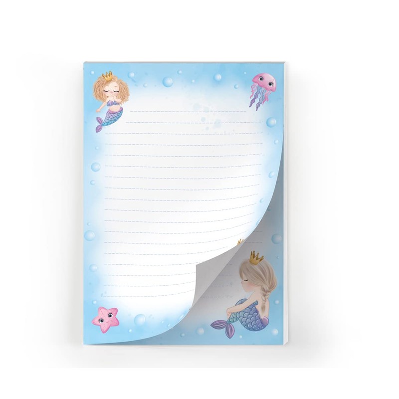 Girls Stationery Set Mermaid Letter Pad with Envelope for Kids