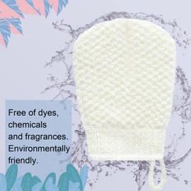 MIG4U Mini 3 PCS Exfoliating Facial Scrubber Mitt, Face Cleanser Wash Mittens Exfoliator for Men & Women Dead Dry Skin SPA, Blackhead Cleansing Gloves