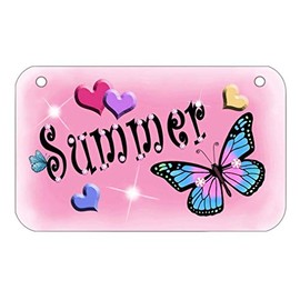 Butterflies Hearts Butterflies Bicycle License Plate Personalize Gifts 2.75 in x 4.5 in